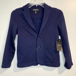 Kids Boys Knit Blazer Size 7 Navy Peacoat NWT